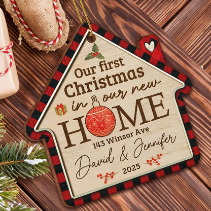Our First Christmas In Our New Home Ornament