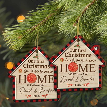 Our First Christmas In Our New Home Ornament