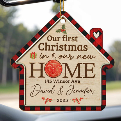 Our First Christmas In Our New Home Ornament