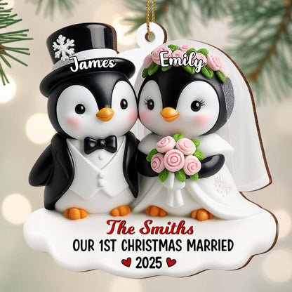 Our 1st Christmas Married With Penguins and Roses