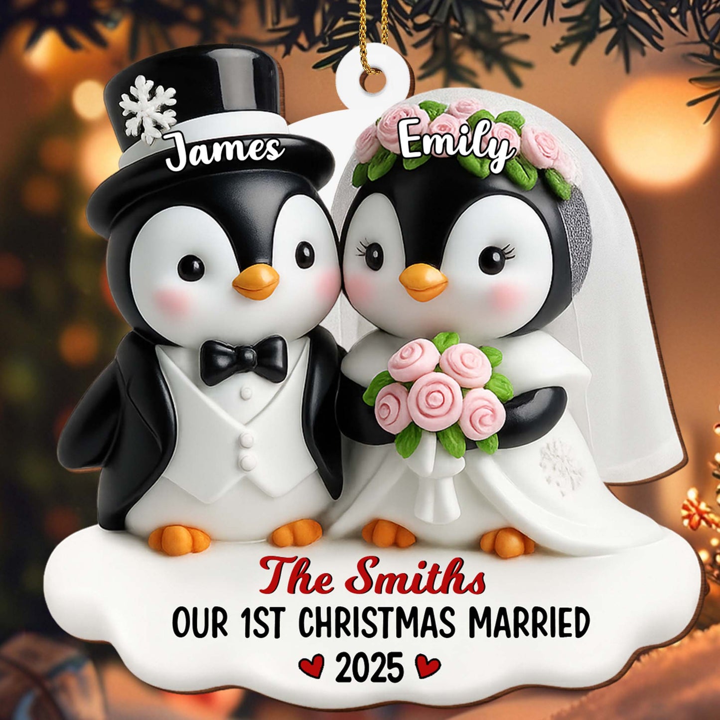 Our 1st Christmas Married With Penguins and Roses