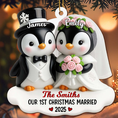 Our 1st Christmas Married With Penguins and Roses