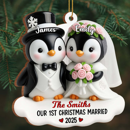 Our 1st Christmas Married With Penguins and Roses