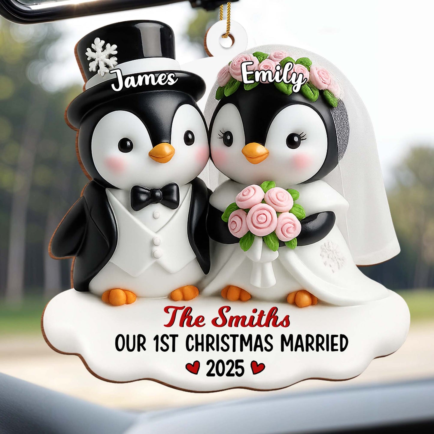 Our 1st Christmas Married With Penguins and Roses