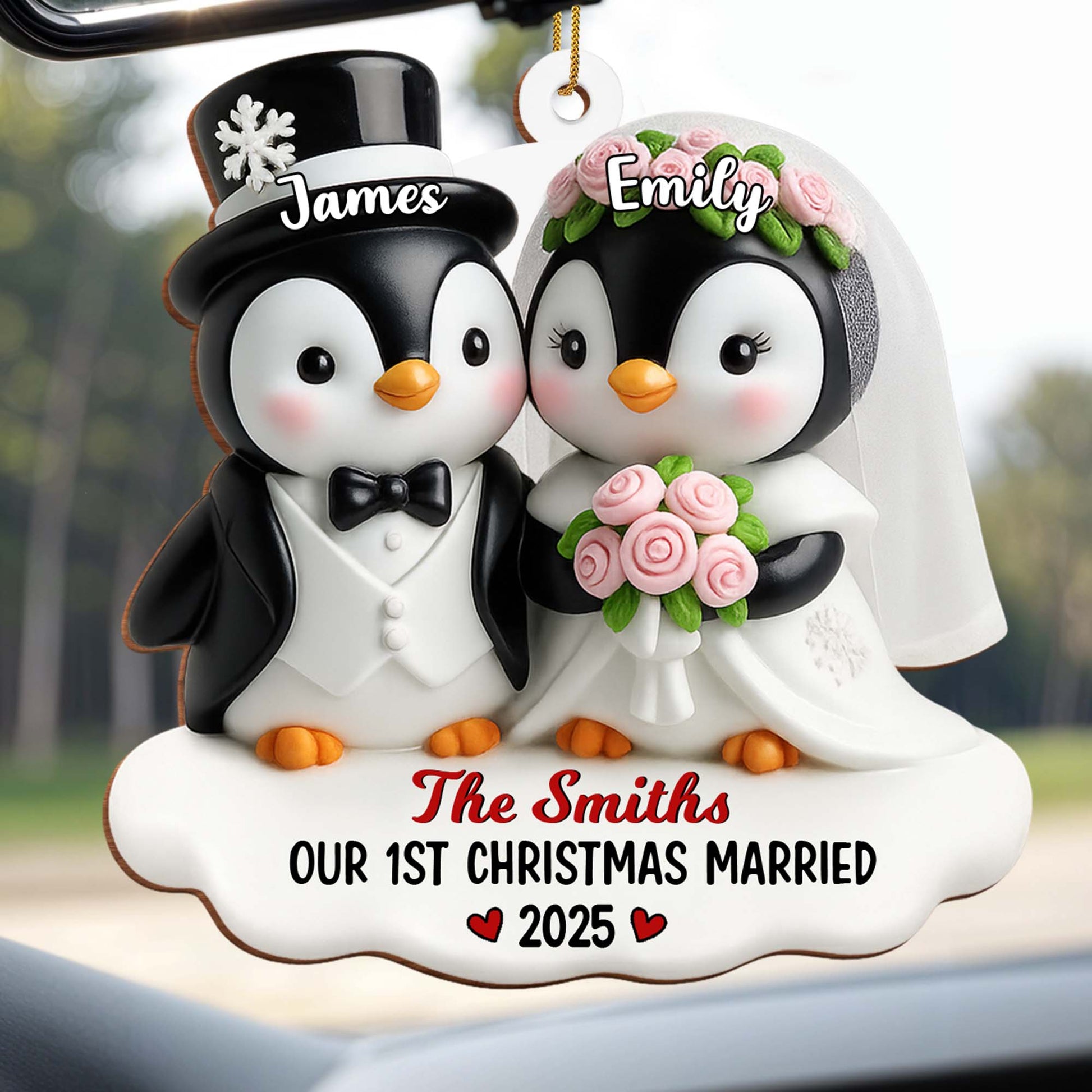 Our 1st Christmas Married With Penguins and Roses