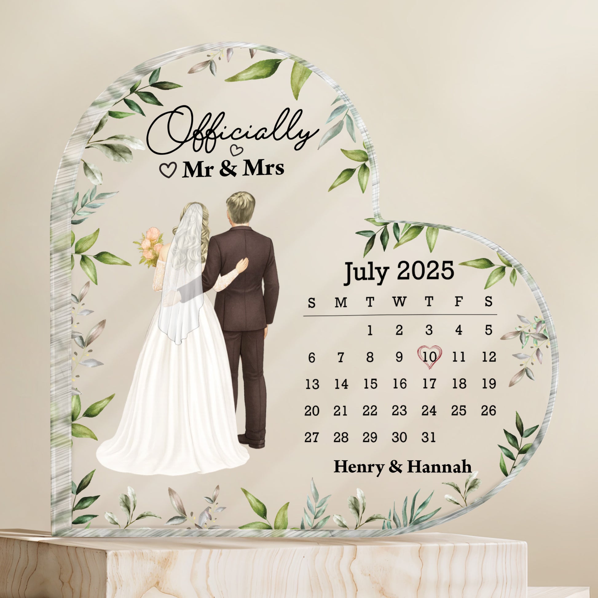 Officially Mr & Mrs With Bride And Groom