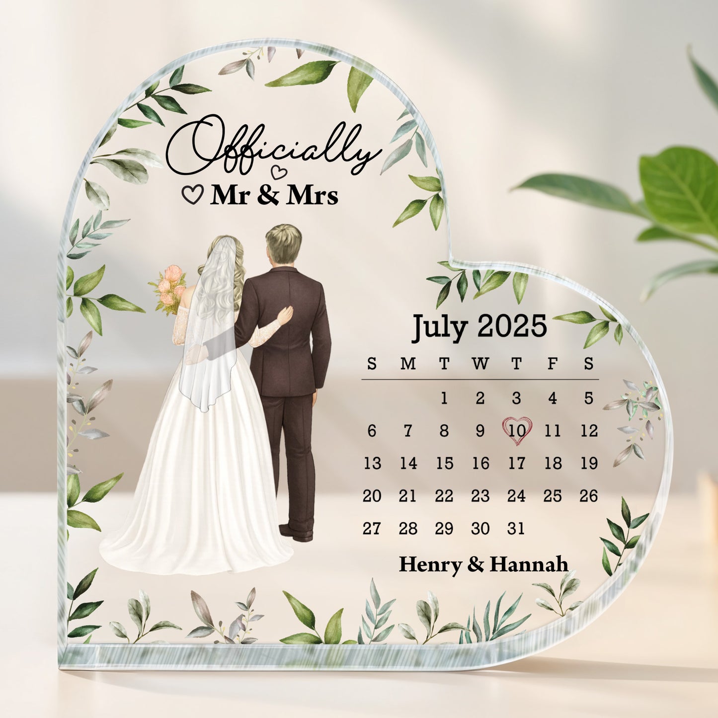 Officially Mr & Mrs With Bride And Groom