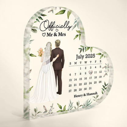 Officially Mr & Mrs With Bride And Groom