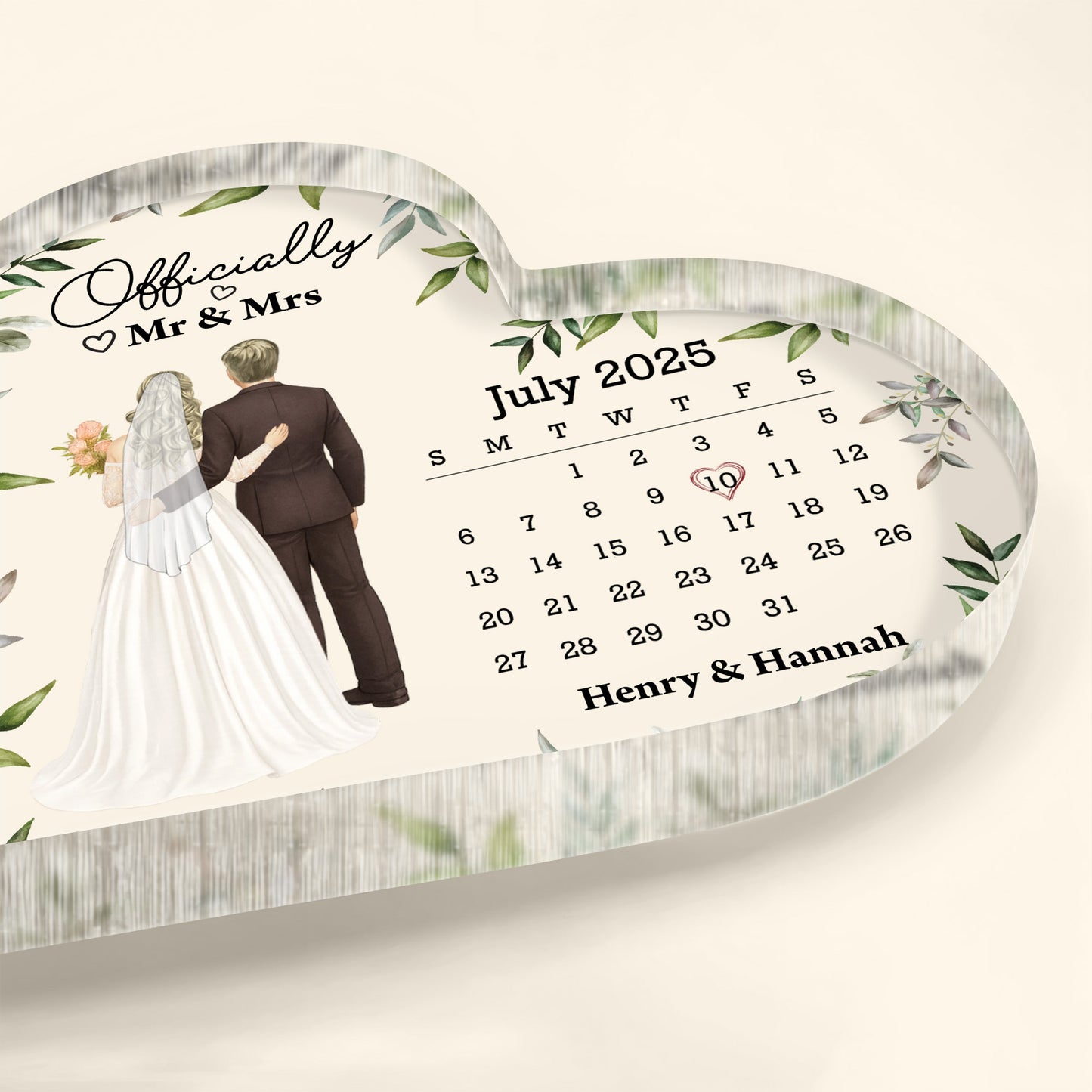 Officially Mr & Mrs With Bride And Groom