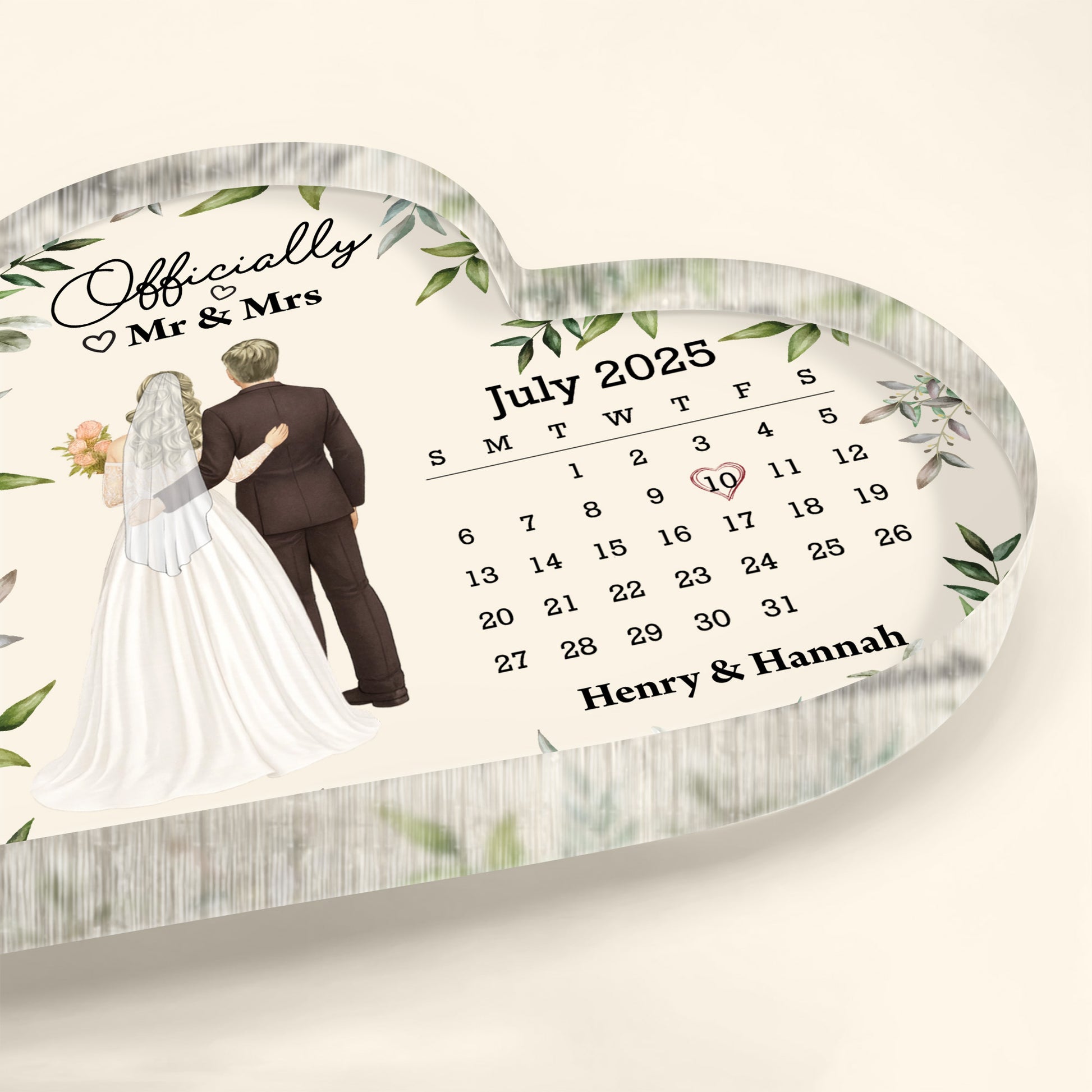 Officially Mr & Mrs With Bride And Groom