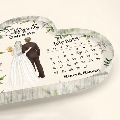 Officially Mr & Mrs With Bride And Groom