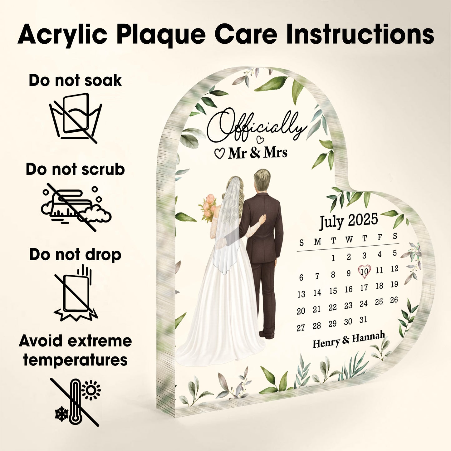 Officially Mr & Mrs With Bride And Groom