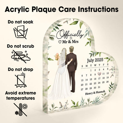 Officially Mr & Mrs With Bride And Groom