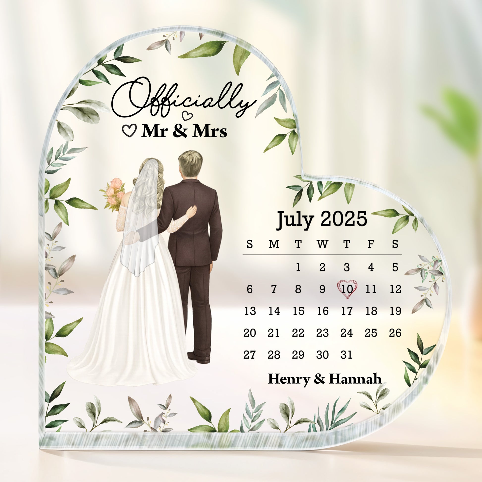 Officially Mr & Mrs With Bride And Groom