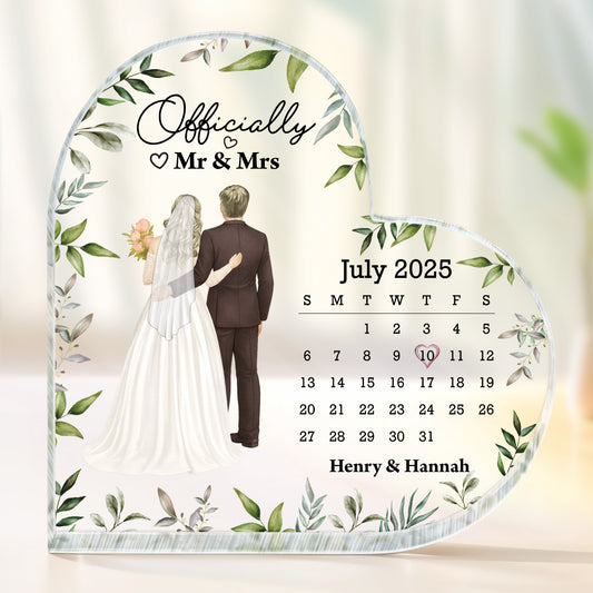 Officially Mr & Mrs With Bride And Groom