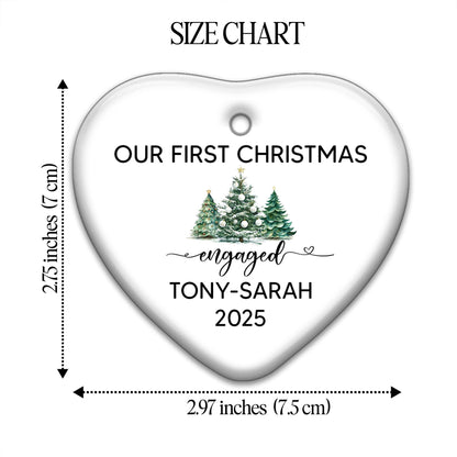 Our First Christmas Engaged With Christmas Trees