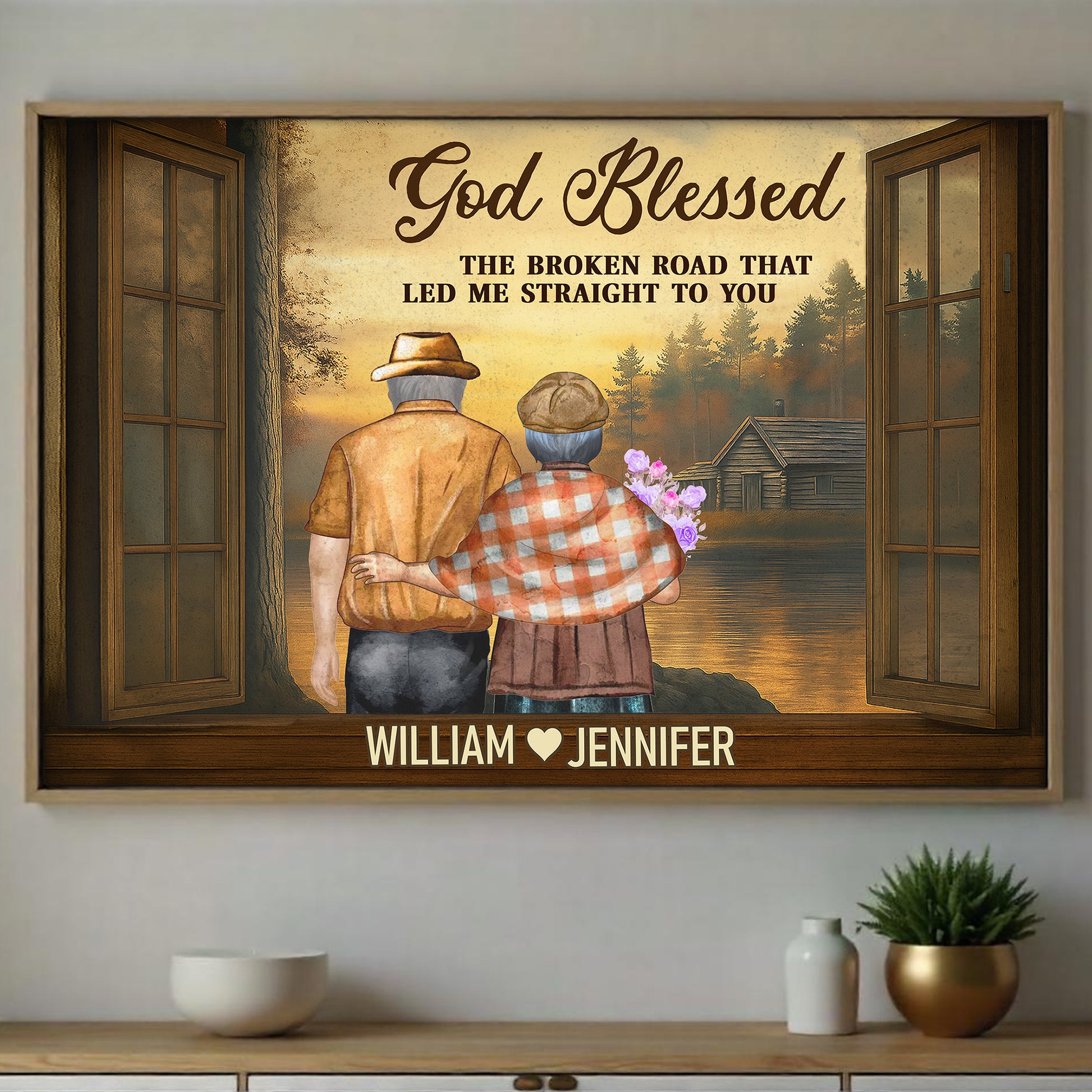 God Blessed The Broken Road, Couple By The Lake