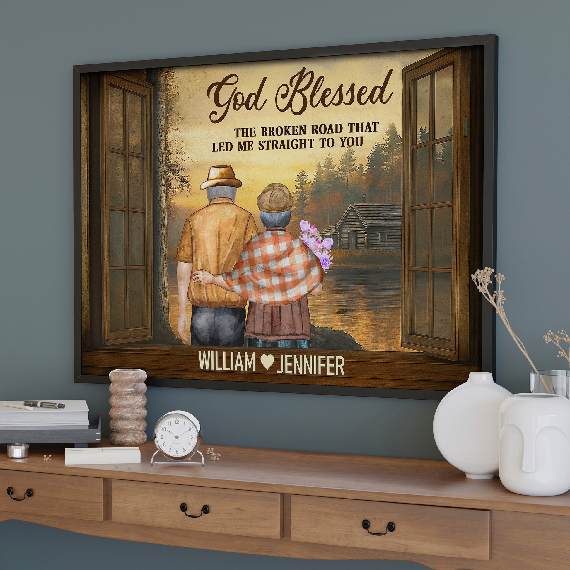 God Blessed The Broken Road, Couple By The Lake