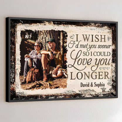 Ojalá te hubiera conocido antes, te hubiera amado más tiempo - Póster horizontal personalizado - CPL479_HPOS