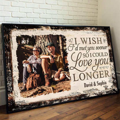 Ojalá te hubiera conocido antes, te hubiera amado más tiempo - Póster horizontal personalizado - CPL479_HPOS