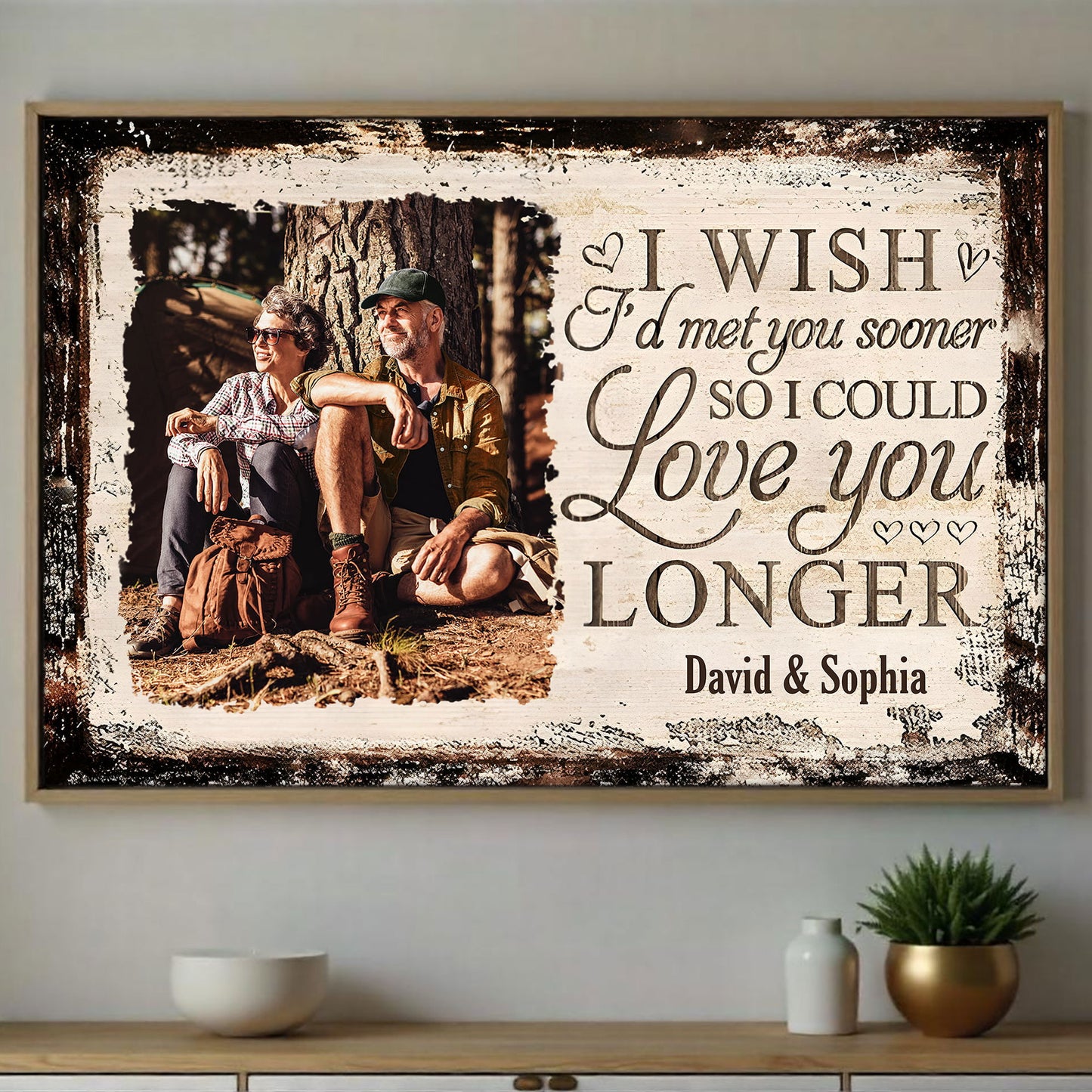 Ojalá te hubiera conocido antes, te hubiera amado más tiempo - Póster horizontal personalizado - CPL479_HPOS