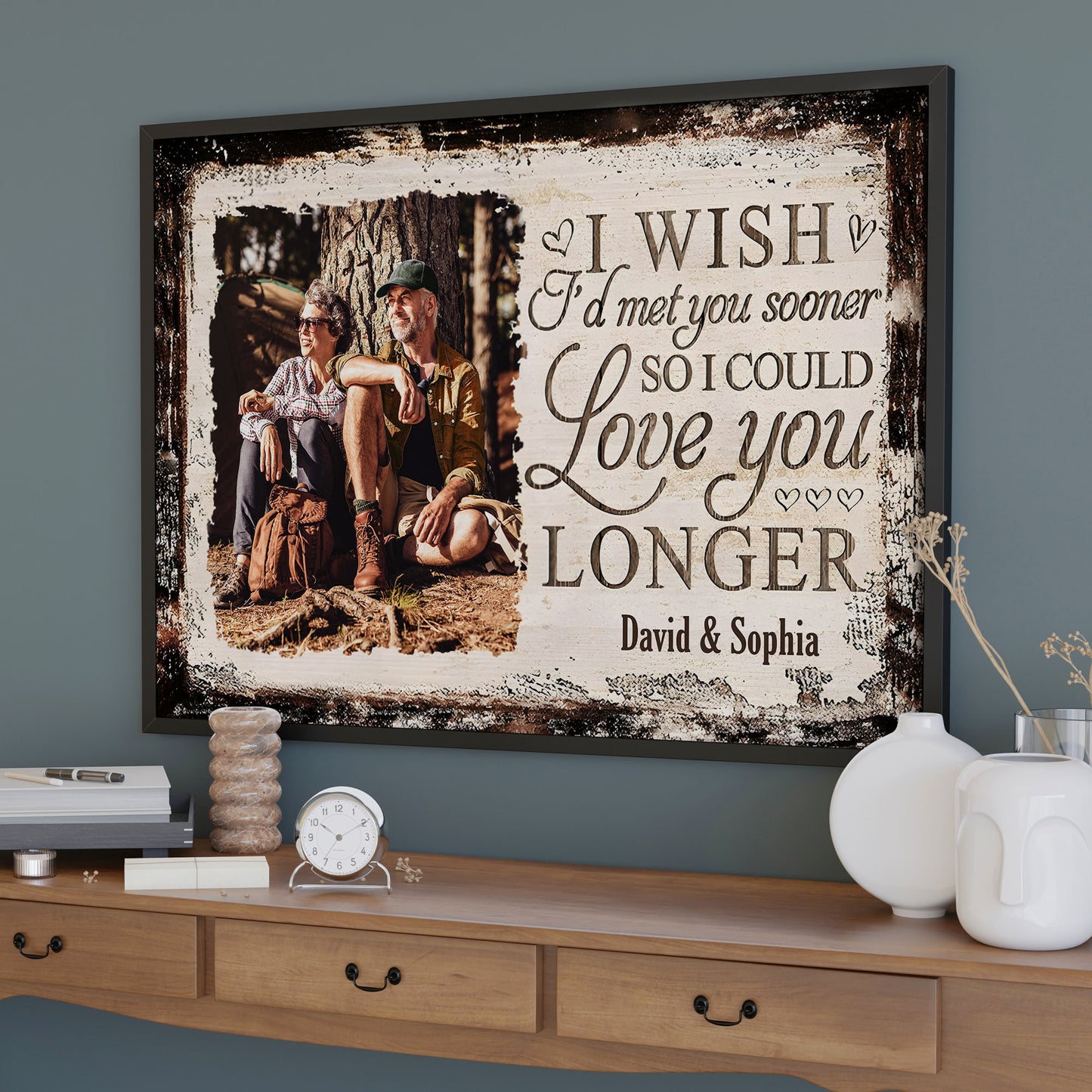 Ojalá te hubiera conocido antes, te hubiera amado más tiempo - Póster horizontal personalizado - CPL479_HPOS