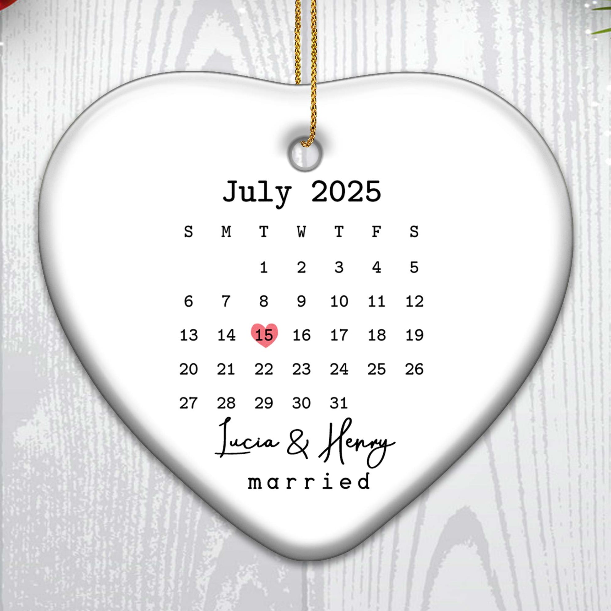 July Month Showing Important Date In Heart