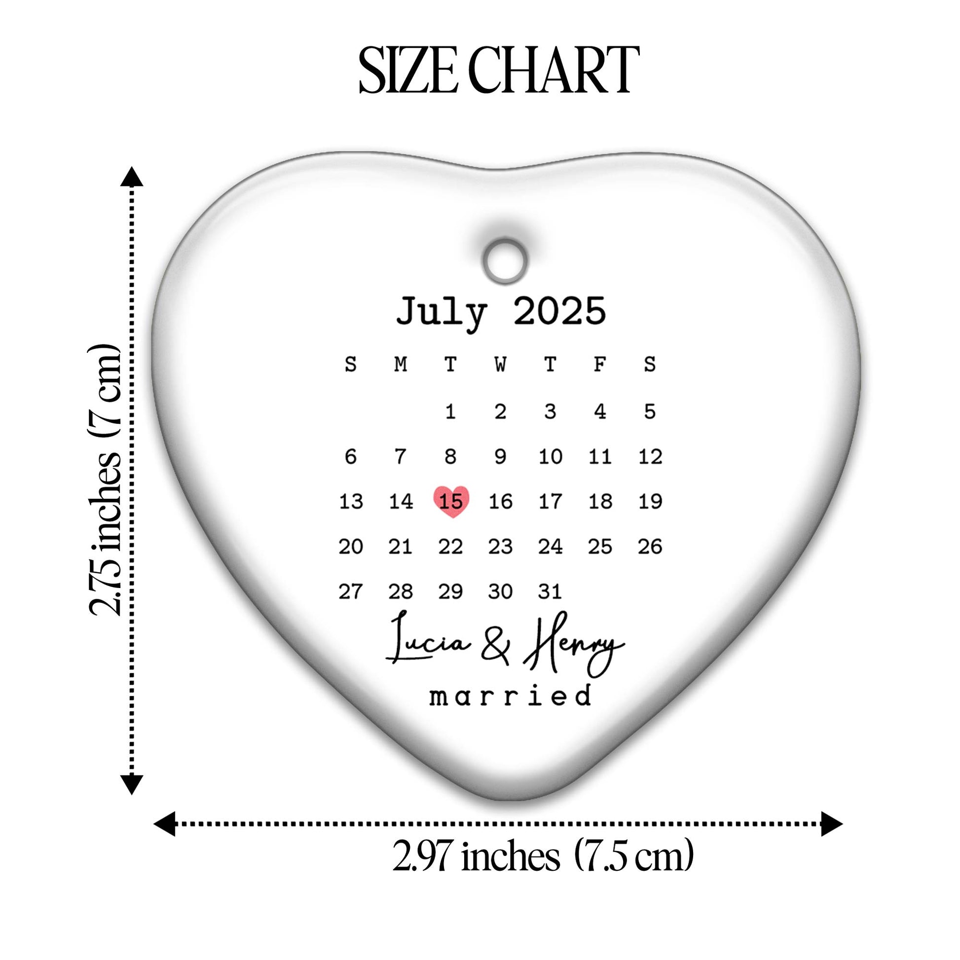 July Month Showing Important Date In Heart