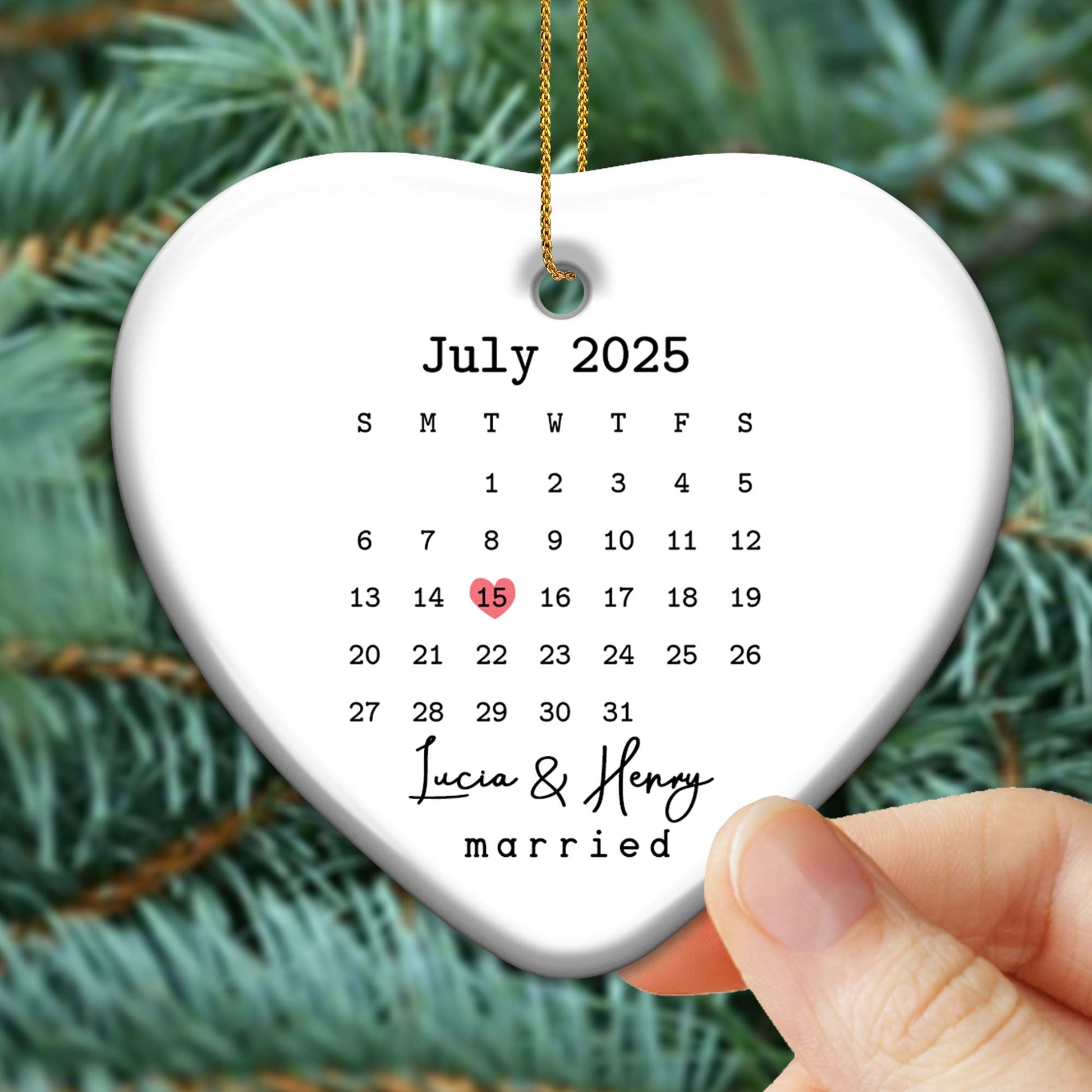 July Month Showing Important Date In Heart