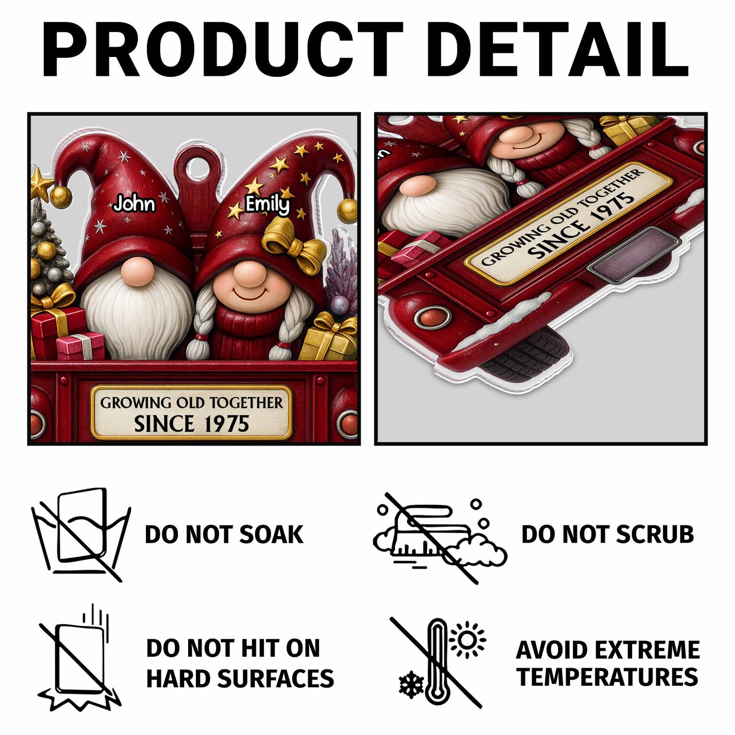 Growing Old Together, Christmas Truck With Gnomes