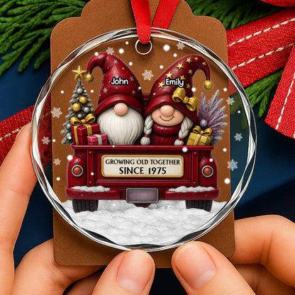 Growing Old Together, Gnomes Riding Truck With Christmas Tree