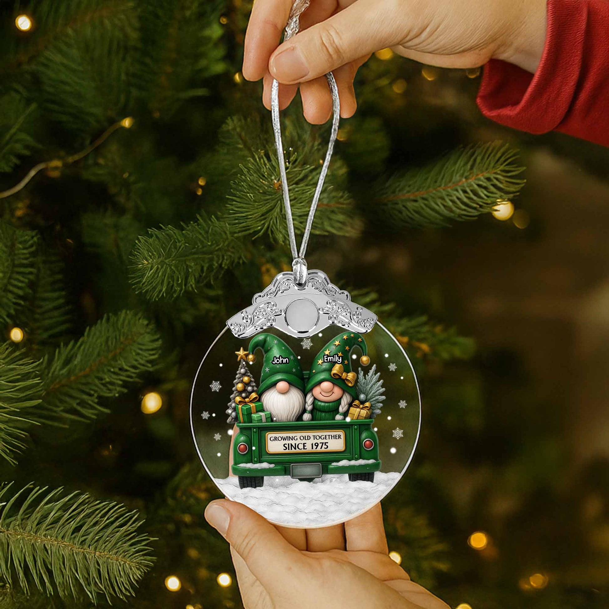 Growing Old Together, Gnomes In Festive Truck