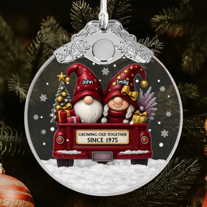 Growing Old Together, Gnomes In Festive Truck