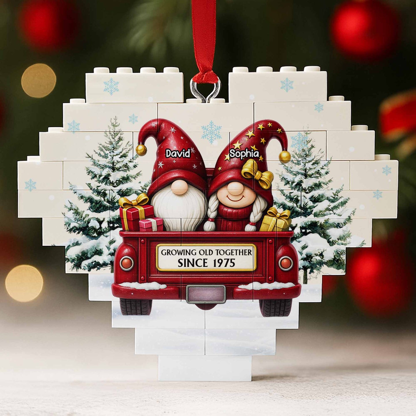 Growing Old Together, Christmas Tree and Red Truck