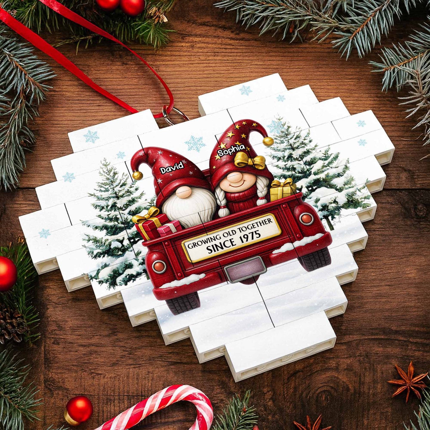 Growing Old Together, Christmas Tree and Red Truck