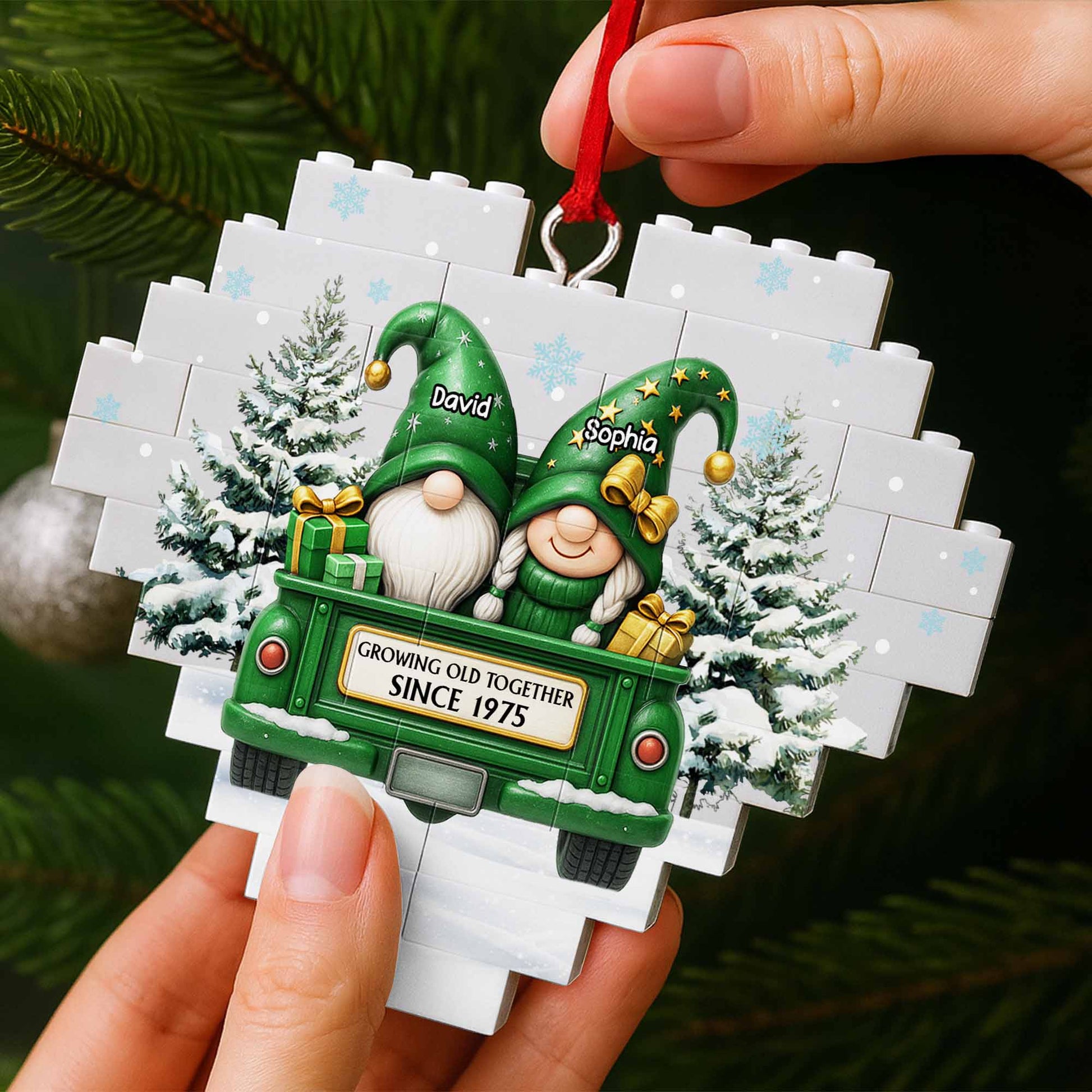 Growing Old Together, Christmas Tree and Red Truck