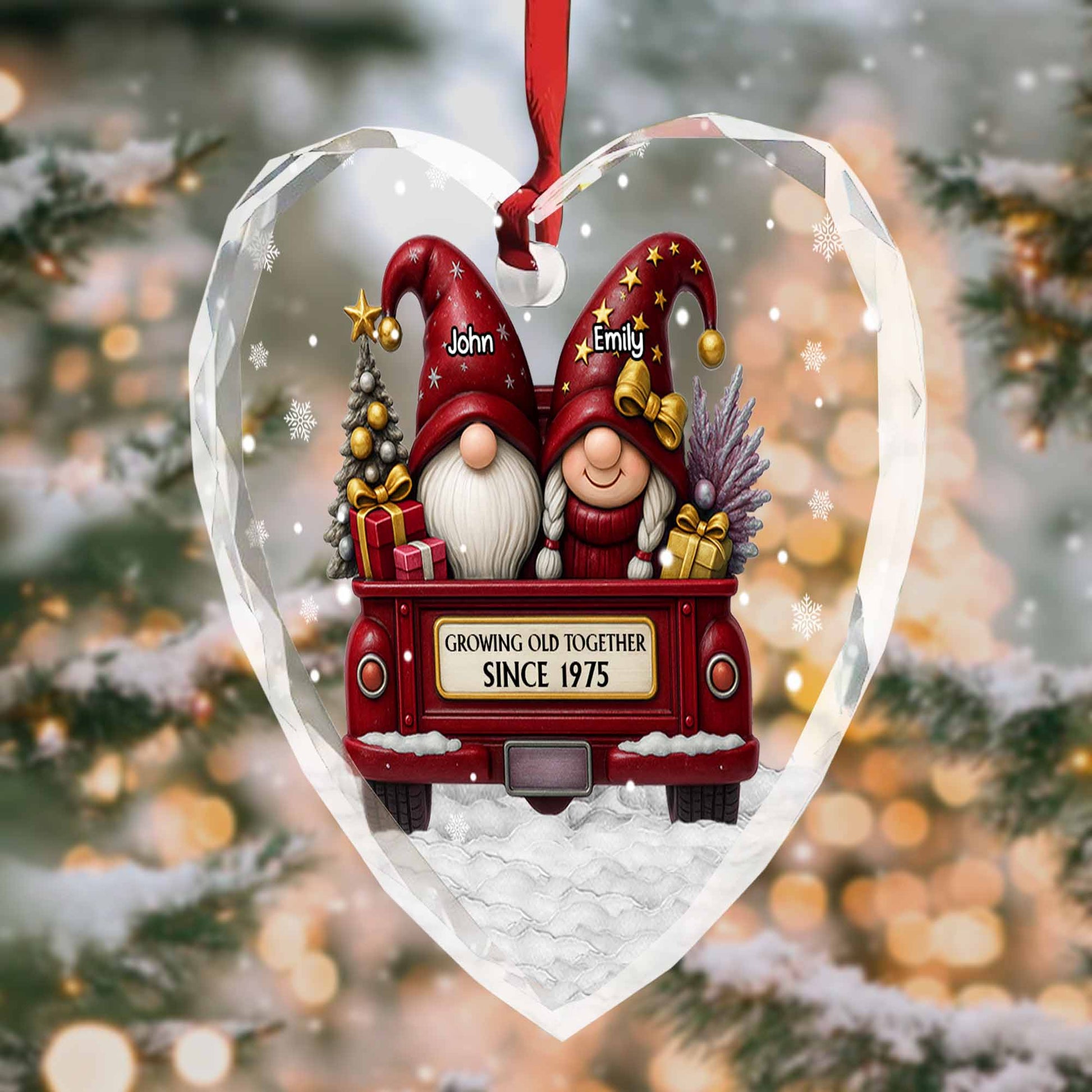 Growing Old Together With Gnomes and Christmas Tree