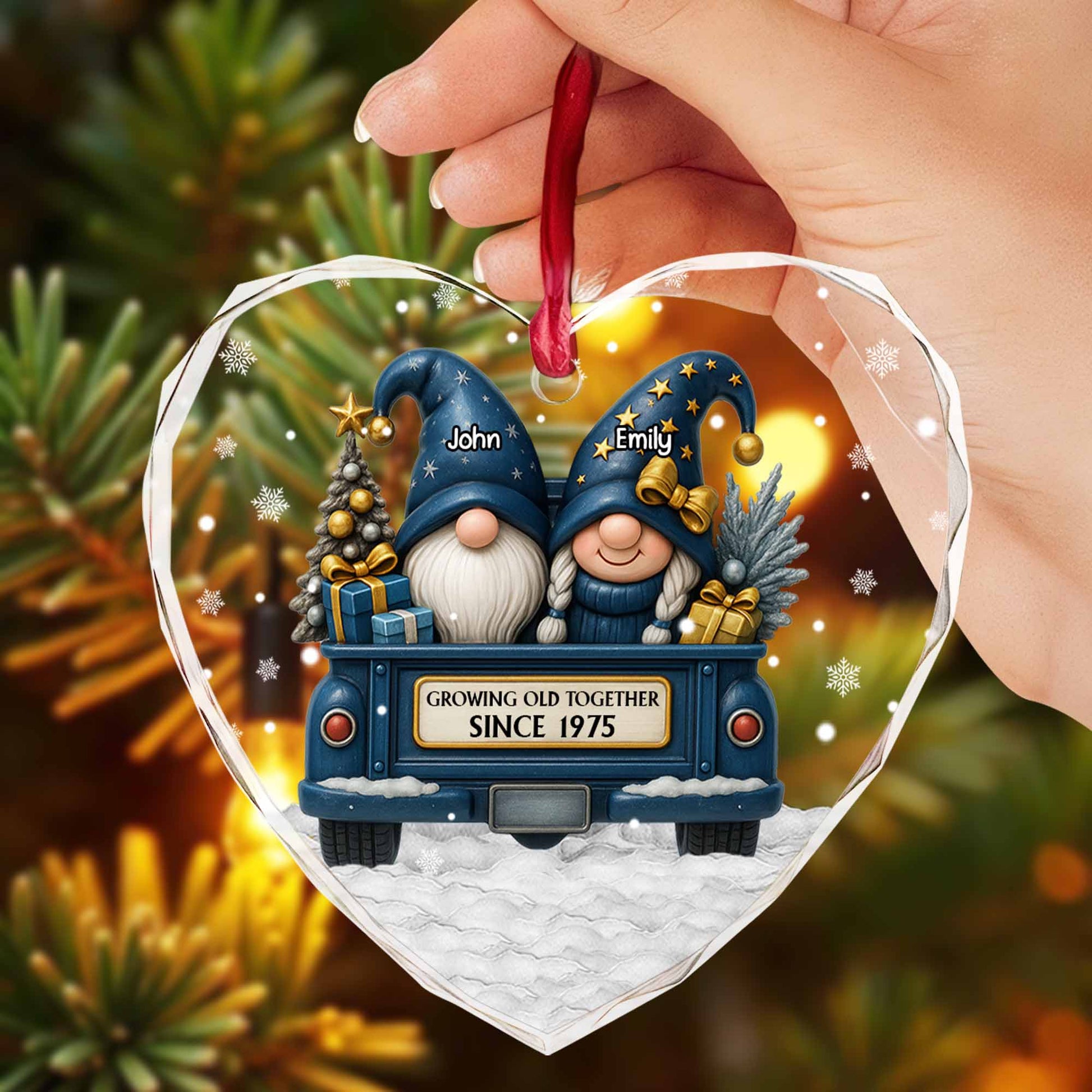 Growing Old Together With Gnomes and Christmas Tree