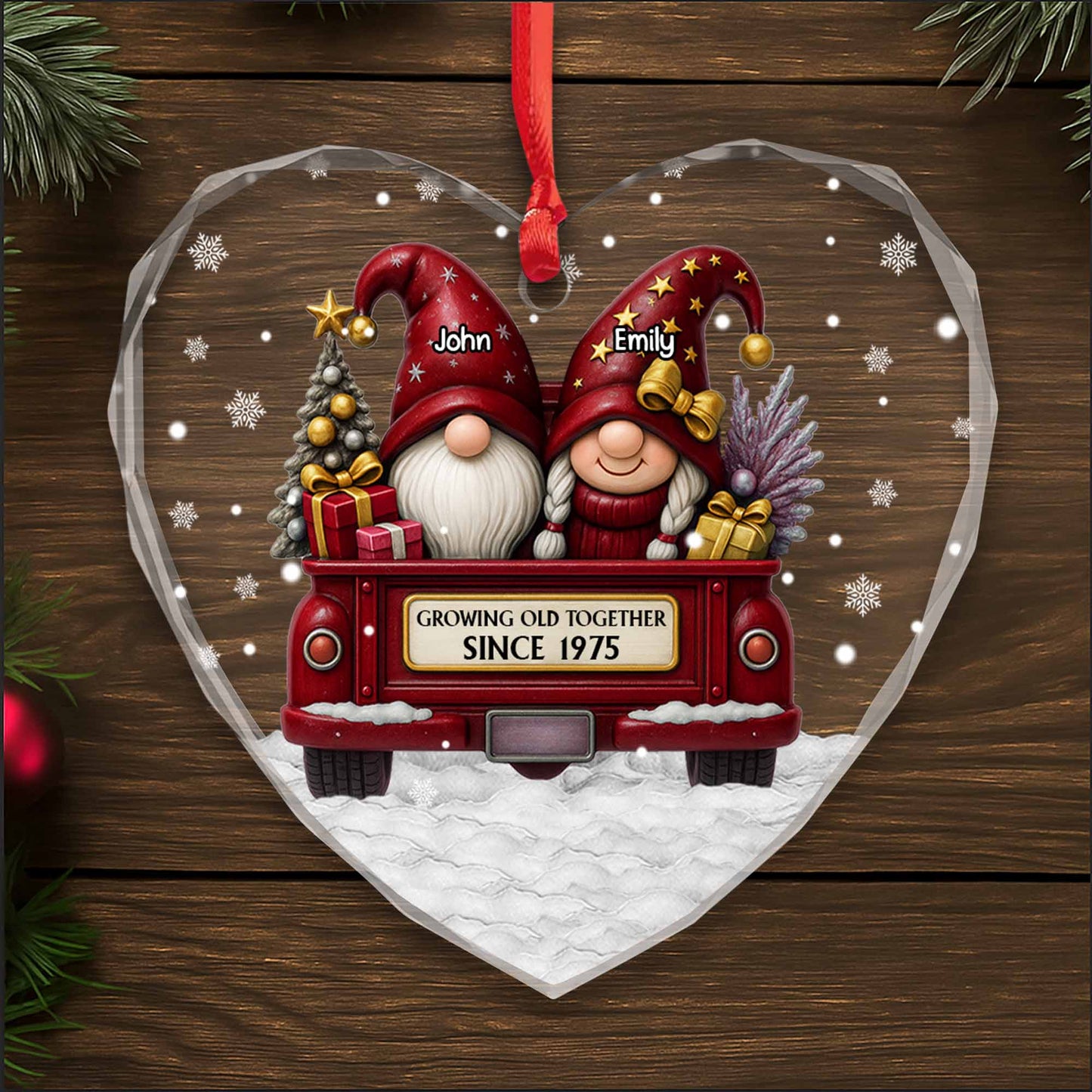 Growing Old Together With Gnomes and Christmas Tree