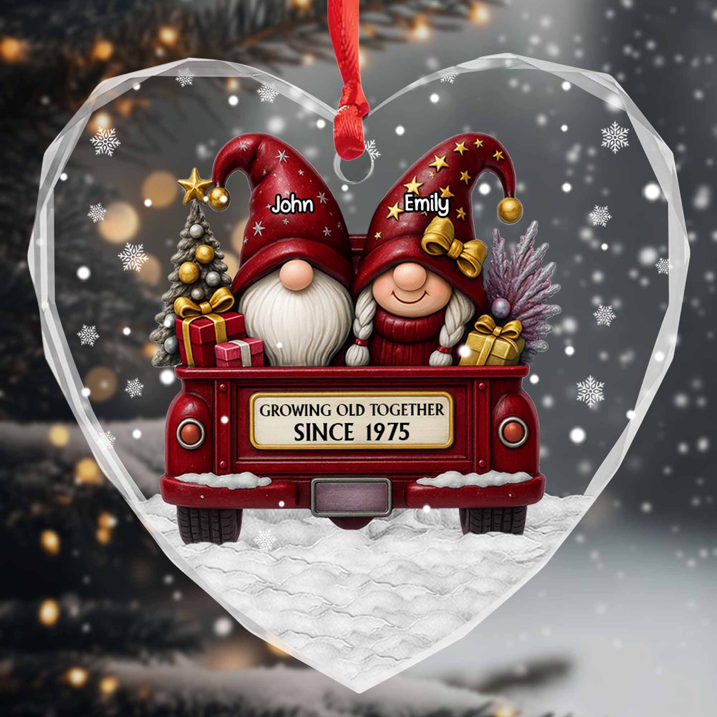 Growing Old Together With Gnomes and Christmas Tree