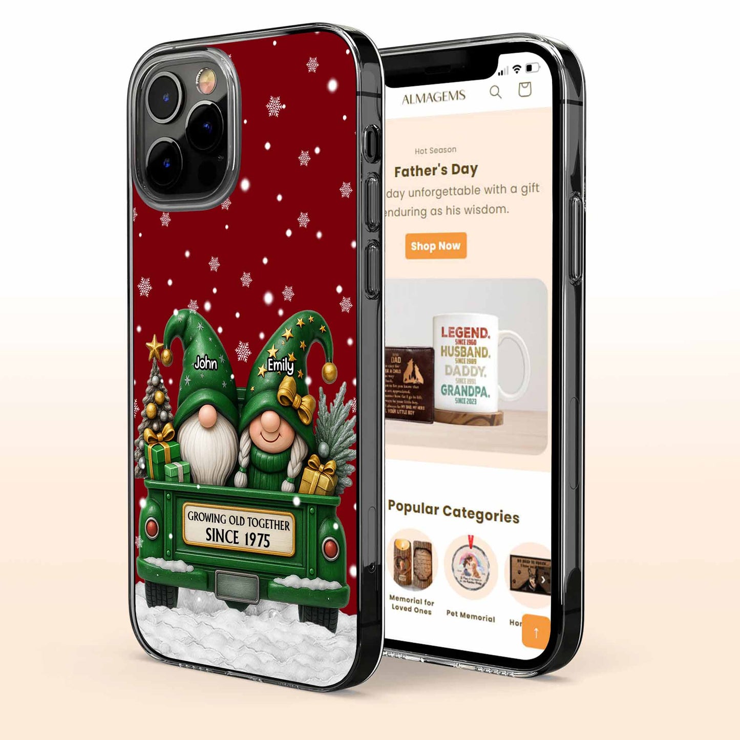 Growing Old Together, Christmas Gnomes On Truck