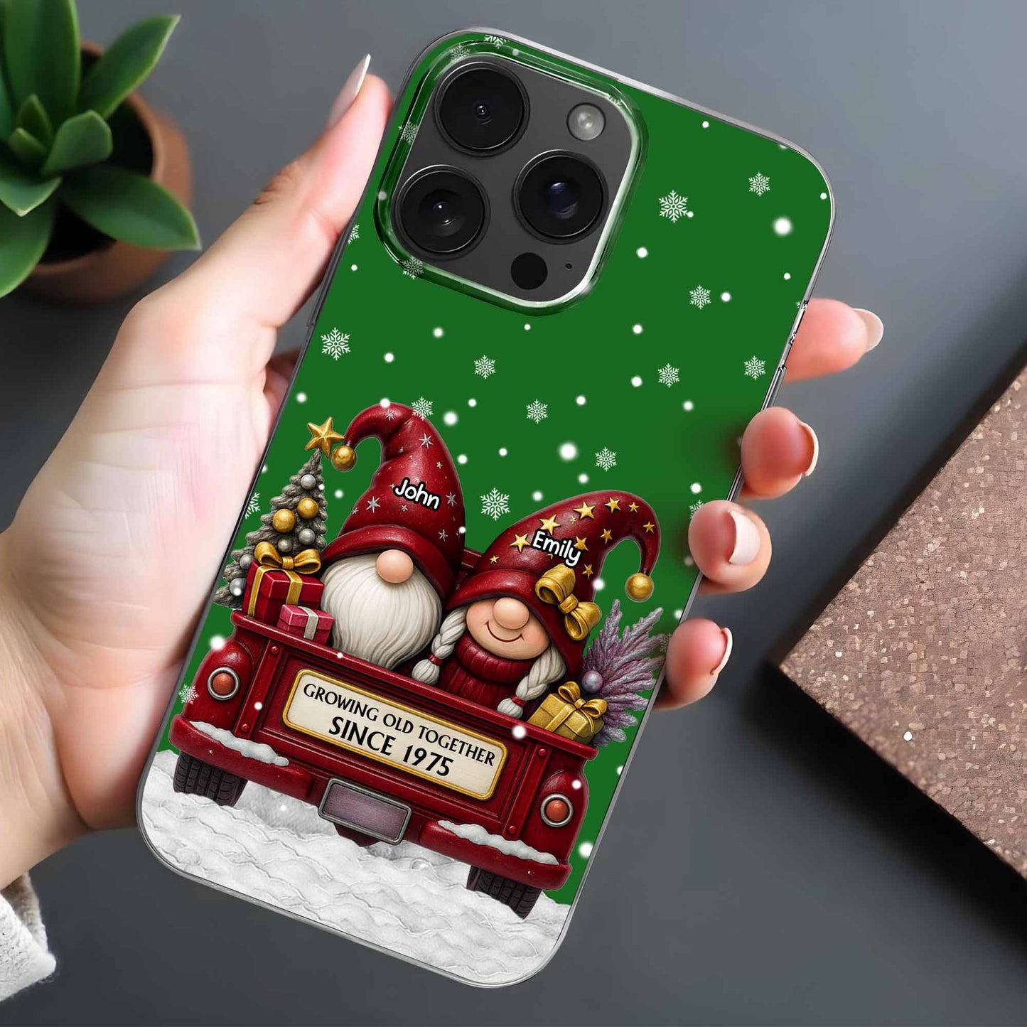 Growing Old Together, Christmas Gnomes On Truck