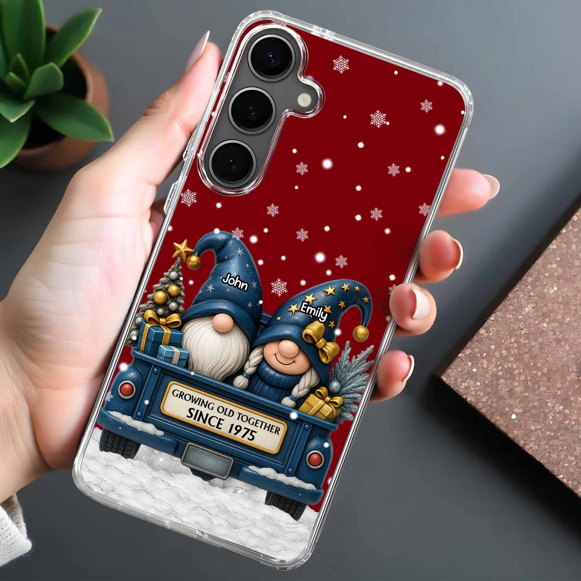 Growing Old Together, Christmas Gnomes On Truck