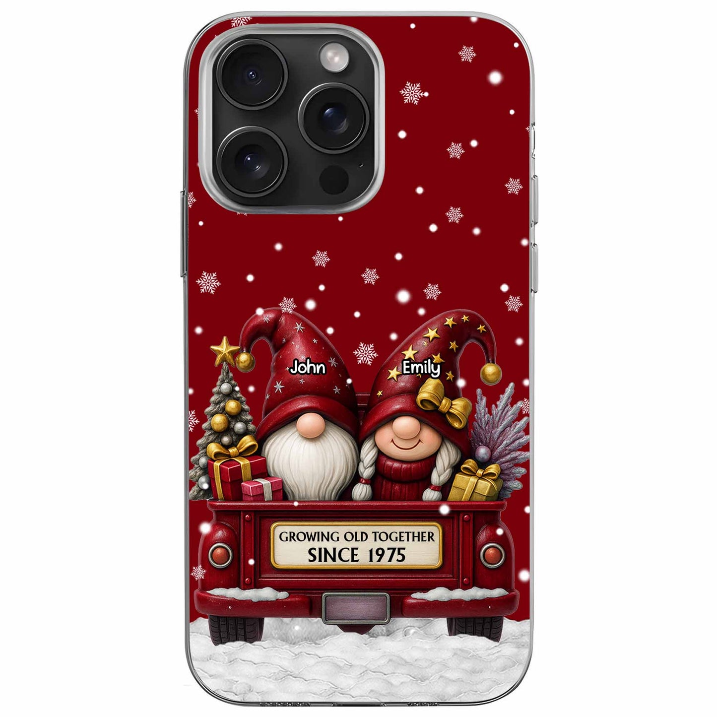 Growing Old Together, Christmas Gnomes On Truck