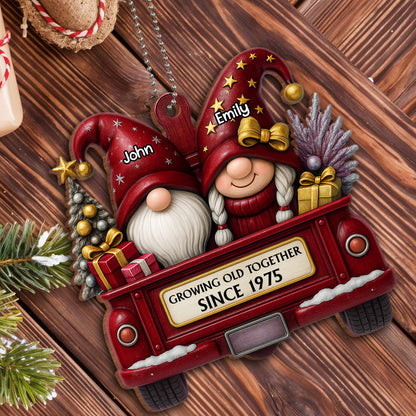 Growing Old Together, Gnomes Riding Truck