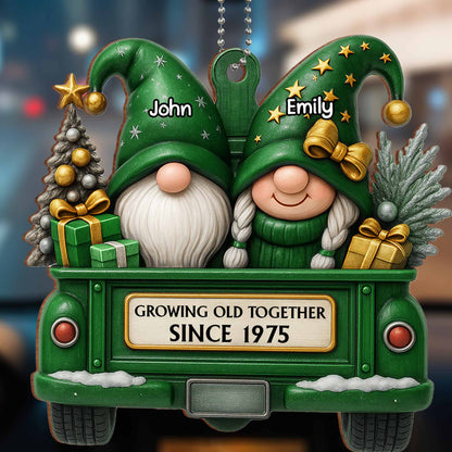 Growing Old Together, Gnomes Riding Truck