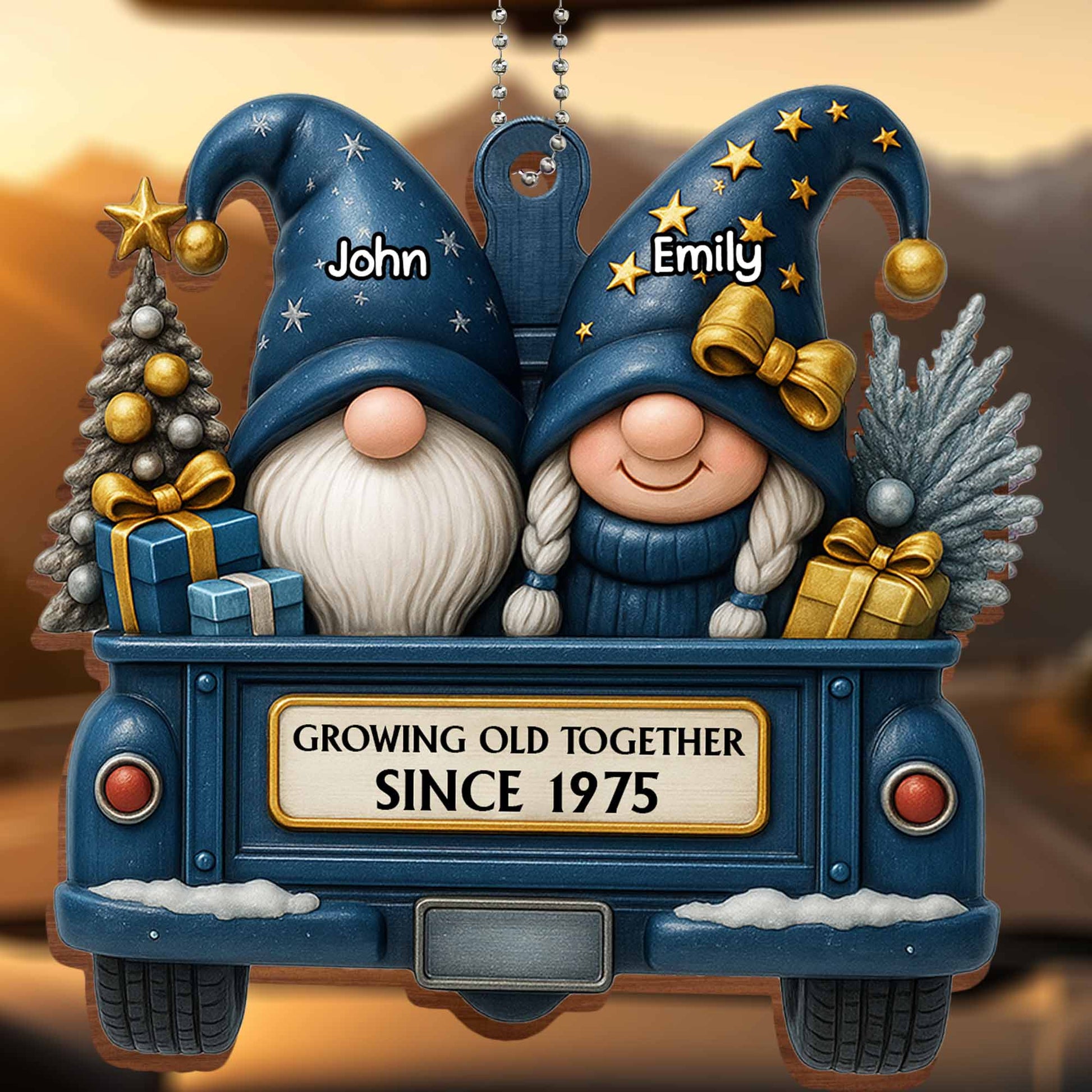 Growing Old Together, Gnomes Riding Truck