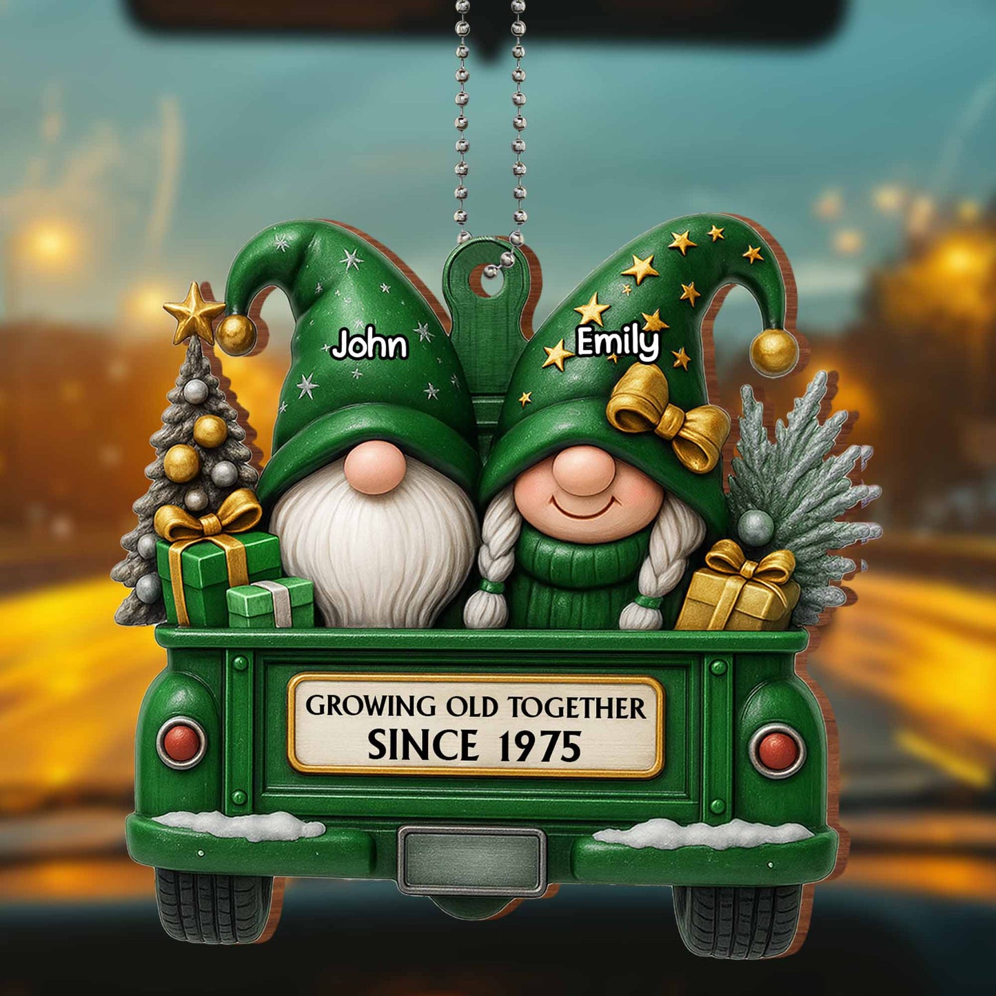 Growing Old Together, Gnomes Riding Truck