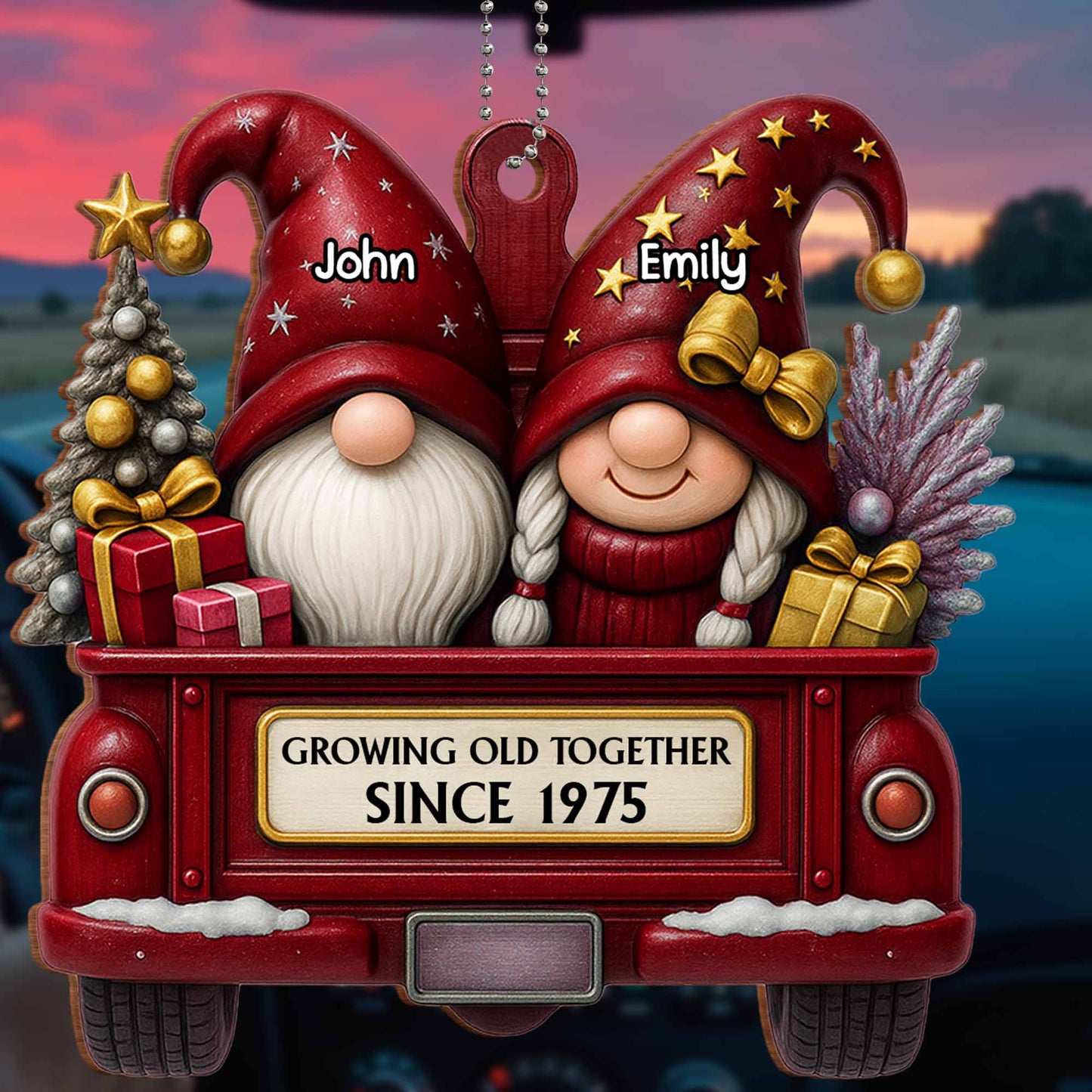 Growing Old Together, Gnomes Riding Truck