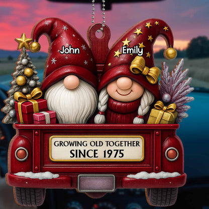 Growing Old Together, Gnomes Riding Truck